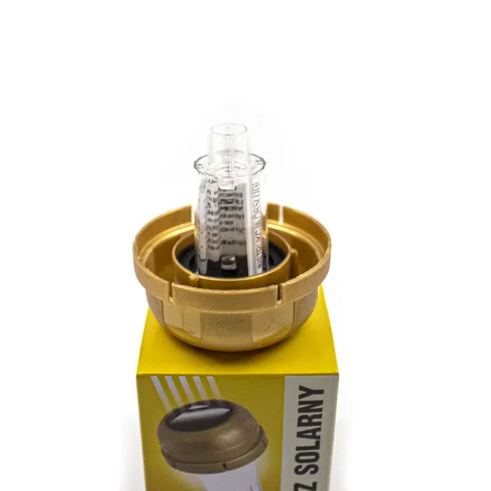 KAPTUR SOLARNY 72mm na średnie znicze kolor złoty